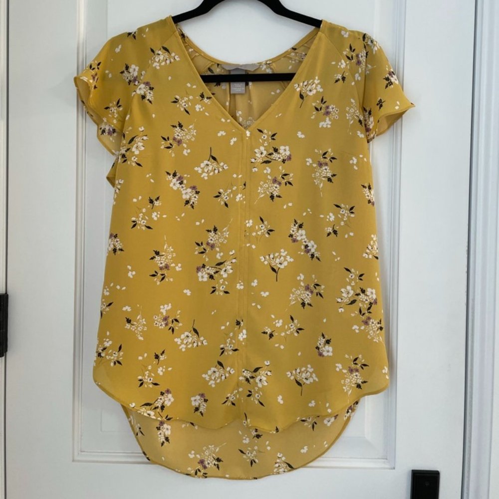 Yellow Floral Blouse